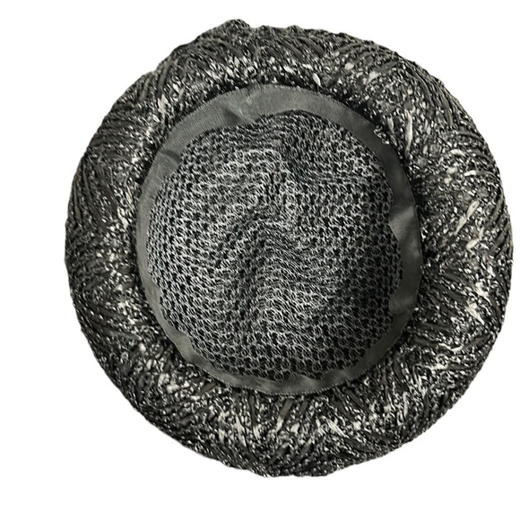 Vintage Church‎ Hat Straw Black with Black Bow main image 8